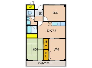 シャト－シュベルグの物件間取画像